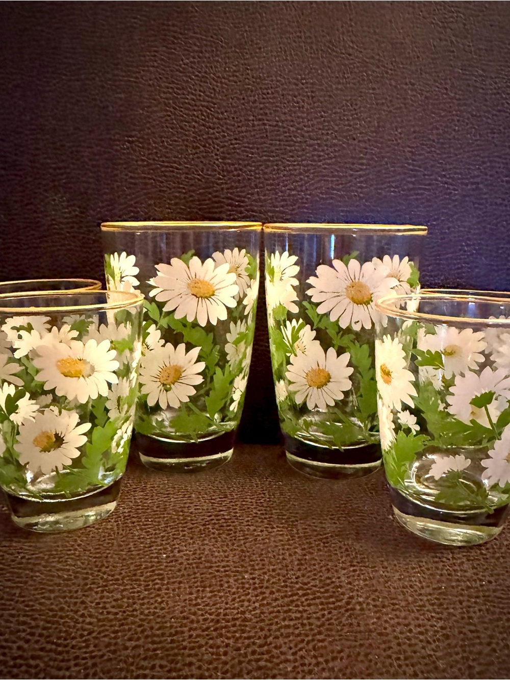 Vintage 1960’s Libbey Daisy Juice Glasses